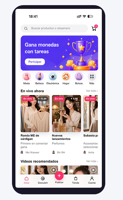 Vista previa de LiveShop